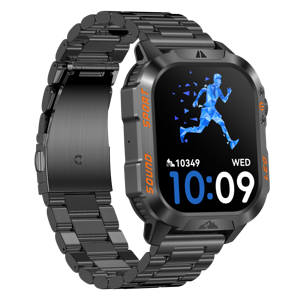 <span class=keywords><strong>Montre</strong></span> connectée robuste HT46, batterie de 1200 mAh, grand écran tactile IPS HD de 2,01 pouces, suivi du sommeil IP68, chronographe, télécommande - Product Image 2