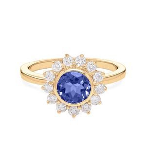 Bague en Tanzanite Pierre de Naissance Argent Sterling 925 Forme Poire Bague en Tanzanite Pierre Violette - Product Image 6