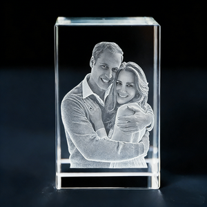 Small Bridge Wholesale Top-Grade K9 <strong>Blank</strong> <strong>Block</strong> <strong>3D</strong> <strong>Laser</strong> <strong>Engraving</strong> <strong>Crystal</strong> Sublimation Cube for Guest Gifts - Product Image 4