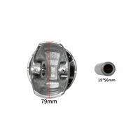 KUSIMA Auto Moteur Cylindre Anneaux 79mm Segments de Piston Jeu de Pistons pour Ford EcoSport 1.5 OE 8A6G6148DA