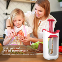 Sacs à presser réutilisables sans BPA pour purée de jus de fruits frais sac de rangement pochette pour aliments pour bébés ensemble de stations à presser