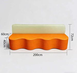 Sofá de Pared para Instituciones de Capacitación, Área de Espera para Padres, Área de Descanso, Área de Recepción, Asientos Combinados Acolchados - Product Image 5