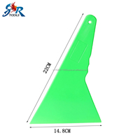 Spatule d'application triangulaire verte pour vinyle, outil de nettoyage et d'installation de film automobile, outil de pose de film pour vitres, outils de teintage de vitres