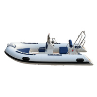 Bateau pneumatique semi-rigide de 13 pieds en Hypalon PVC et fibre de verre, ensemble combiné avec moteur hors-bord 30 CV, pour la pêche et les activités familiales en plein air