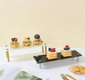Support à gâteau en verre, présentoir à fruits <span class=keywords><strong>de</strong></span> <span class=keywords><strong>mer</strong></span> pour buffet, <span class=keywords><strong>plateau</strong></span> à fruits, présentoir à desserts, table <span class=keywords><strong>de</strong></span> rangement pour mariage et anniversaire - Product Image 4
