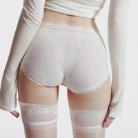 Tanga de satén de cintura media y baja para mujer, con lazo y logo, talla XL, estampado XS, de encaje, estilo boyshort, de alta gama, para verano