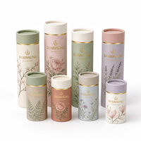Tube en carton rond vide en gros, personnalisé avec logo, écologique et biodégradable, pour emballage de baume à lèvres et produits de soin