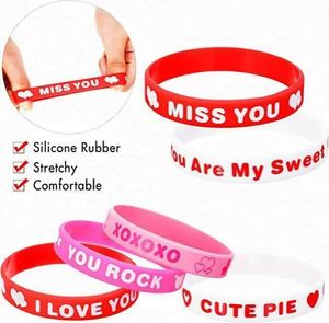 Bracelet en silicone personnalisé pour la Saint-Valentin, bracelet promotionnel professionnel pour événement - Product Image 4