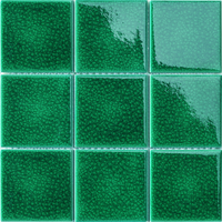 Mosaïque de piscine de haute qualité, design ligne d'eau bleue, pour projets de villas, hôtels et cours, antidérapante