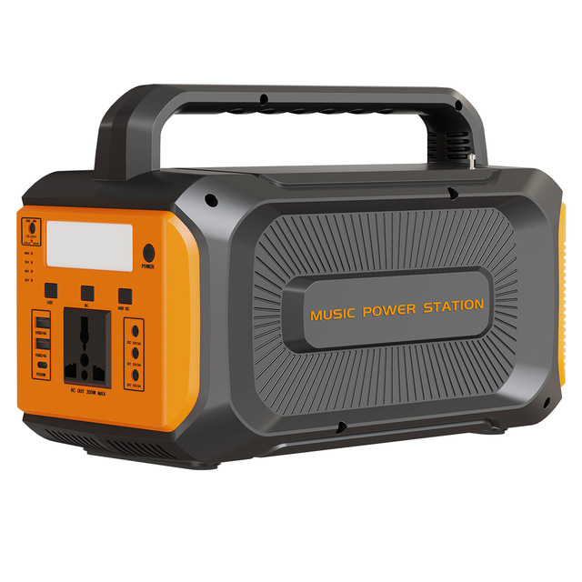 Hot Selling 200W 220V Lead-Acid Portable Outdoor LED Power Station with Solar Charging Pure Sine Wave MPPT Multi-Port Output
