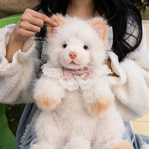 Sac à dos en peluche 3D souple en forme de chien chinois <span class=keywords><strong>Chow</strong></span> <span class=keywords><strong>Chow</strong></span>, le plus vendu, avec sac à dos amovible, idéal pour un cadeau - Product Image 4