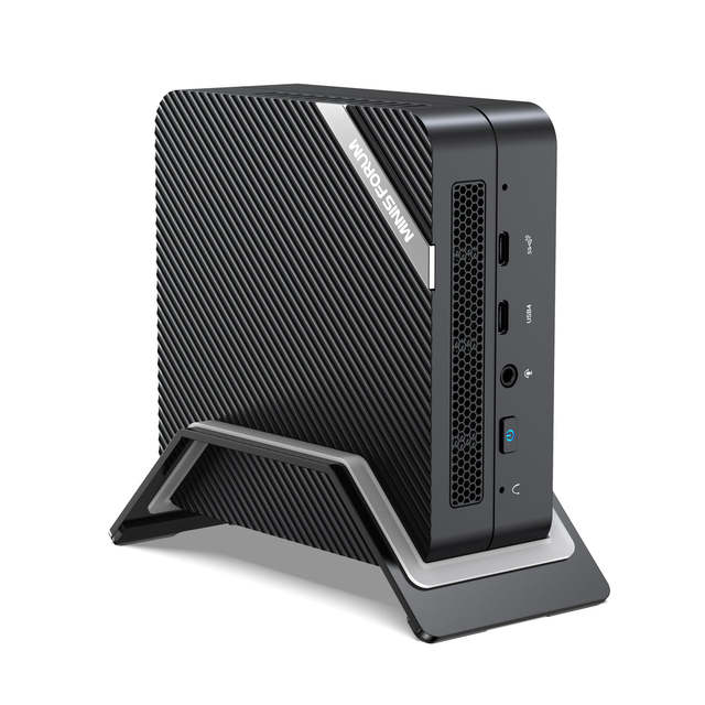 Chipboard Minisforum Um773me Se Lite Mini Pc, Amd Ryzen R7-7735hs, Compact Desktop Computer for Design Use Versatile Usb4 Port