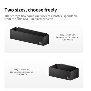 Caja de almacenamiento para estudio Selens, bandeja lateral para estación de trabajo, caja de almacenamiento grande y ligera para accesorios de estudio, almacenamiento ordenado - Product Image 5