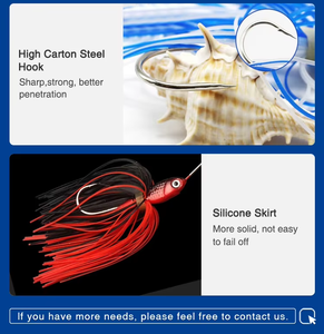 6 couleurs de haute qualité multicolore Buzzbait Spinnerbait Bass <span class=keywords><strong>Chatterbait</strong></span> Blade <span class=keywords><strong>Leurre</strong></span> de pêche avec lames de feuilles de saule - Product Image 6