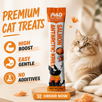 MAIDOU Friandises pour chats au poulet riches en protéines, sans céréales, compressibles et léchables, pour petites races - Santé digestive, cutanée et du pelage, paquet économique