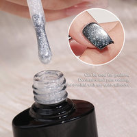 Gel pour ongles HS Snow Cat Eye 15ml, effet holographique magnétique, SANS HEMA, UV LED, à retirer par trempage, pour nail art DIY
