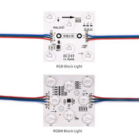 Bandes LED RVBW 24V à IC externe programmable, pleine couleur, pour bars et KTV