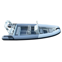 Bateaux gonflables personnalisés 21ft Rhib 640 aluminium RIB Orca Hypalon/PVC pour la famille utilisant