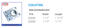 FOYO marca portello Pull a filo anello <span class=keywords><strong>per</strong></span> barca maniglia marina in acciaio inossidabile a molla maniglia da incasso <span class=keywords><strong>per</strong></span> Deck Home mobili - Product Image 5