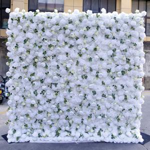 Muro de Flores Artificiales con Visión Estéreo Mejorada, 8 pies x 8 pies, Decoración de Lujo para Escenarios de Bodas - Product Image 3