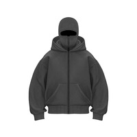 Survêtement d'hiver de haute qualité pour homme, veste de sport à fermeture éclair intégrale avec cagoule intégrée, vêtements de sport personnalisés, streetwear, cagoule, sweats à capuche