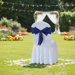 Nouvelle Housse de Chaise Universelle Élastique en Polyester Imprimé de Haute Qualité, Durable et Écologique, pour Hôtels, Banquets et Mariages, avec Jupe Pare-Soleil en Tissu Air Layer - Product Image 1