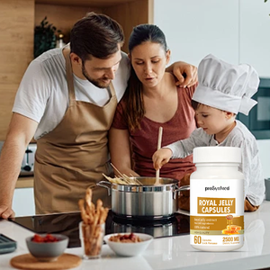 Capsules de gelée royale de ginseng de haute qualité, miel naturel, <span class=keywords><strong>poudre</strong></span> lyophilisée biologique, régénération cellulaire, compléments alimentaires pour la santé - Product Image 2