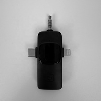Tragbares, drahtloses, geräuschunterdrückendes Lavalier-Mikrofon mit USB für Smartphones – professionelles omnidirektionales Mikrofon