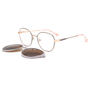 Phụ nữ không gỉ clip trên Eyewear 2 trong <span class=keywords><strong>1</strong></span> khung quang học với Magnetic Sun ống kính - Product Image 2