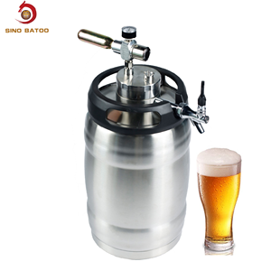 Dispensador <span class=keywords><strong>de</strong></span> Cerveza Personalizado <span class=keywords><strong>de</strong></span> Acero Inoxidable <span class=keywords><strong>de</strong></span> 5L con Grifo <span class=keywords><strong>de</strong></span> CO2, Growler Portátil para Barbacoa y Cocina al Aire Libre - Product Image 1