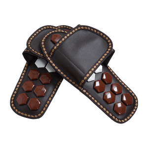 Pantuflas de Masaje de Pies con Turmalina para Tejido Profundo - Control Manual con Cable para Acupresión, Reflexología y Alivio de la Fascitis Plantar - Product Image 1