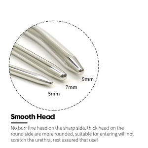 男性用 アダルトグッズ ペニスプラグ 尿道拡張 プライベートグッズ スムーズヘッド ステンレス製 カテーテル 尿道サウンド 拡張器 - Product Image 3