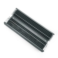 Profil d'extrusion de plaque de radiateur anodisé, boîtier de dissipateur thermique en aluminium, personnalisation carrée en Chine, alliage d'aluminium de série 6000