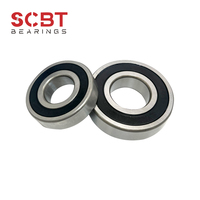Roulement à billes à gorge profonde 6011-2RS-C3 55x90x18mm en acier GCr15, double étanchéité en caoutchouc, jeu C3 pour moteur, pompe, boîte de vitesses, haute vitesse
