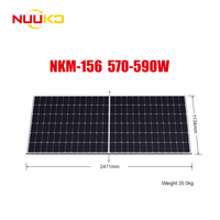 Panneaux solaires bifaciaux en stock 570w 575w 580w 585w 590w Panneau solaire photovoltaïque mono Topcon Double panneau solaire en verre