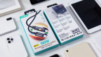 Kabel Pengisi Daya KAKUSIGA 100W Tipe-C ke Tipe-C, Lampu Berwarna & Desain Aluminium Alloy + Kepang untuk Ponsel & Tablet