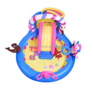 Piscine gonflable multifonctionnelle pour enfants, thème cirque, en PVC, avec <span class=keywords><strong>toboggan</strong></span> aquatique et pulvérisation d'eau, nouvelle collection Sunshine - Product Image 6