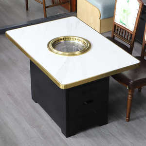 Wholesale <strong>Grill</strong> Built in the Table <strong>Top</strong> Yakiniku Korean Charcoal Barbecue <strong>Grill</strong> Table Korean Charcoal Bbq <strong>Stove</strong> <strong>for</strong> Restaurants - Product Image 5