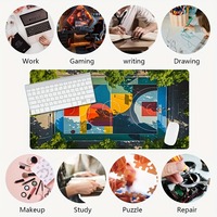 Terrain de basket coloré élégant PC tapis de souris de jeu Gamer tapis Teclado tapis ergonomique tapis ordinateur portable bureau tapis 900X400