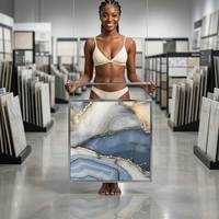 Vente flash : Carrelage de sol en porcelaine antibactérienne, poli brillant, blanc Carrara moderne, 600x600, pour salle de bain et salon