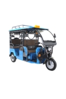 Triciclo Eléctrico de Alta Calidad de China, Tipo Carrocería Abierta para 7 Pasajeros, Inspirado en el Diseño Indio
