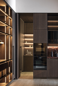 Modern <b>Kitchen</b> <b>Cabinet</b> with Marble Top and Frameless Design for Efficient Space Utilization in <b>Small</b> Apartments - Product Image 2