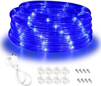Guirlandes lumineuses LED de Noël pour extérieur, rondes, 2 fils, diamètre 10 mm, 10 m, étanches