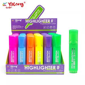 Yalong – stylo surligneur multicolore avec logo fluorescent <span class=keywords><strong>pastel</strong></span> 6 couleurs, set de papeterie pour enfants - Product Image 2