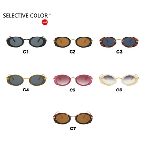 แว่นกันแดดทรงรีสไตล์เรโทร แว่นกันแดดแฟชั่น ดีไซน์ล้ำสมัย โดดเด่นมีเอกลักษณ์ สำหรับผู้หญิง - Product Image 4