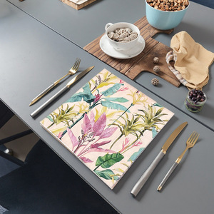 Exclusieve Bloemen Elementen Combinatie Serie Plant Bloemenprint Ins Stijl Wegwerp Vierkante Servet 33x33cm Picknick - Product Image 2