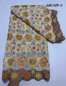 Nouveau style de tissu en dentelle africaine, voile <span class=keywords><strong>suisse</strong></span> 100 % coton, dentelle <span class=keywords><strong>suisse</strong></span> en voile en <span class=keywords><strong>Suisse</strong></span> 2026, matière pour vêtements en dentelle sèche - Product Image 1