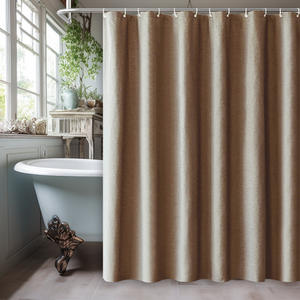 DaiDui <span class=keywords><strong>Rideau</strong></span> <span class=keywords><strong>de</strong></span> <span class=keywords><strong>douche</strong></span> imperméable <span class=keywords><strong>en</strong></span> tissu polyester aspect <span class=keywords><strong>lin</strong></span> <span class=keywords><strong>de</strong></span> haute qualité <span class=keywords><strong>de</strong></span> couleur unie sur mesure - Product Image 4