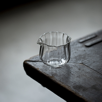Carafe à thé en verre borosilicate haute résistance, isolée thermiquement, avec bordure florale artisanale, pour thé Kung Fu chinois