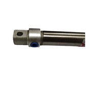 Cilindro Pneumático de Ação Dupla em Aço Inoxidável Usinado em CNC, Componente Atuador Linear para Garra de Ferramenta Final de Robô